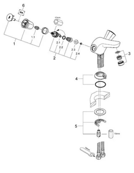 Смеситель для раковины Grohe Costa L 21100001 21100001