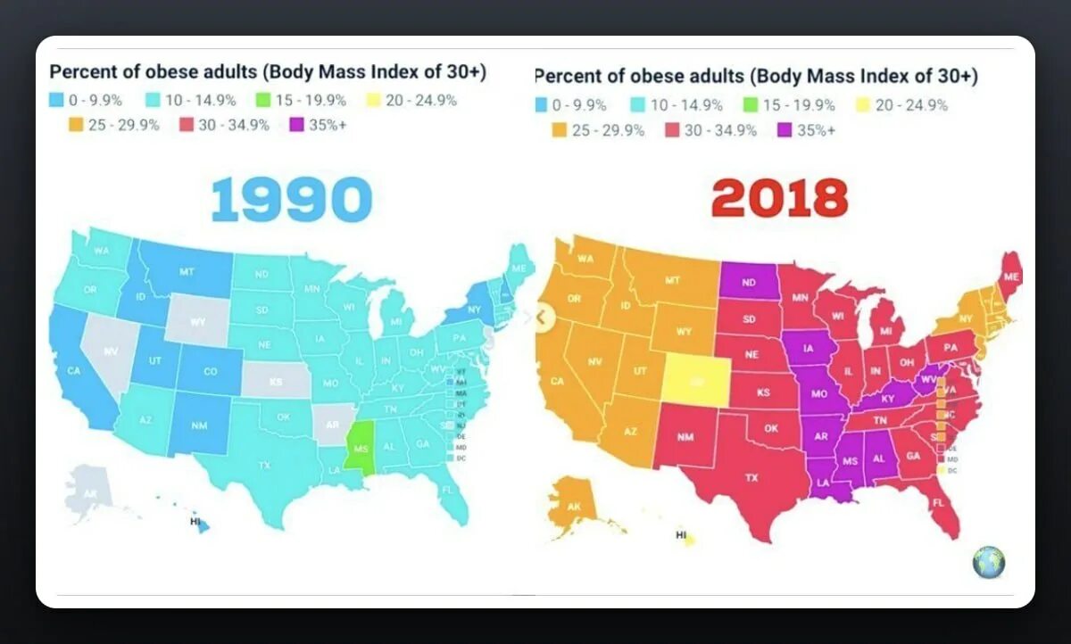 Сша страдают. Ожирение в США по Штатам. Ожирение в США статистика. Процент ожирения по Штатам США. Распространенность ожирения в мире.