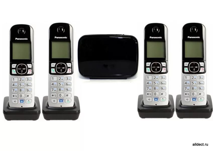 DECT Panasonic KX-tga681rub. Радиотелефон Gigaset 4 трубки. Радиотелефон Панасоник с базой. Радиотелефон Panasonic с отдельной базой. Телефон без базы