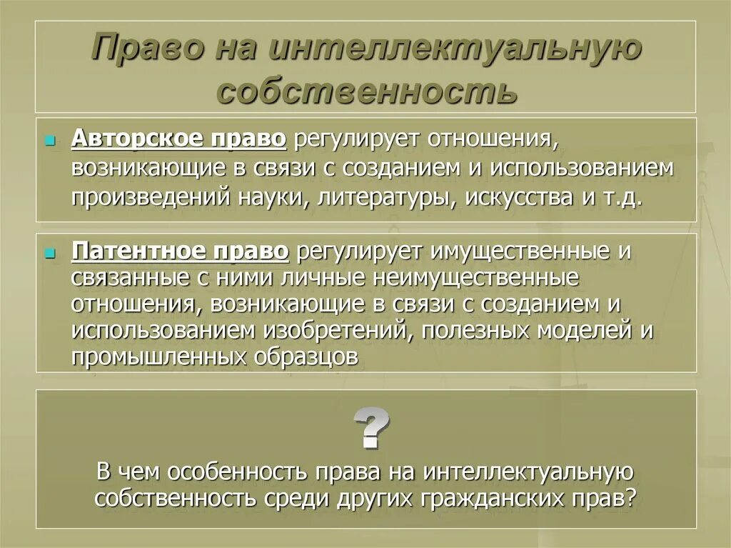 Владение гражданское право рф. Право интеллектуальной собственности. Правоинтелектуальнойсобственности. Авторское право и интеллектуальная собственность. Право интеллектуальной собственности авторское право.