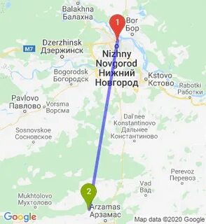 Карта нижнего новгорода арзамас