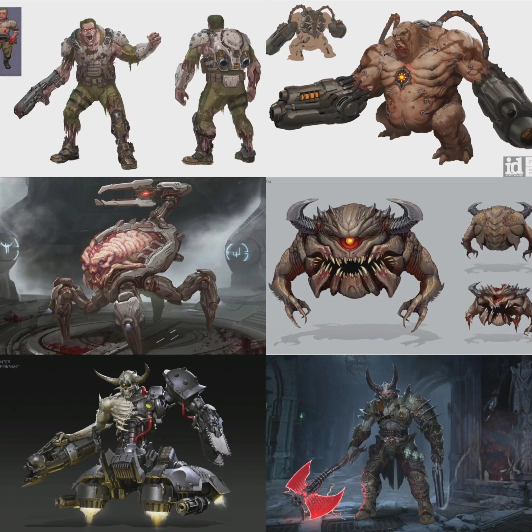 Doom 2016 концепт арт.