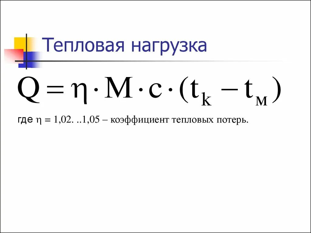 Коэффициент тепловых потерь