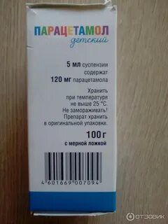 Срок годности парацетамола после вскрытия