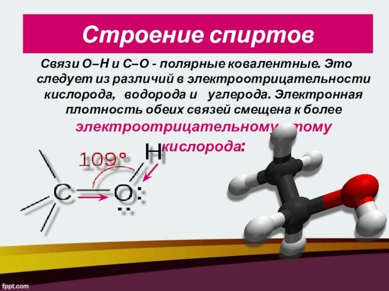 Строение одноатомных спиртов. Строение молекулы одноатомных спиртов. Особенности строения одноатомных спиртов. Метанол одноатомный