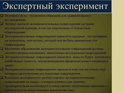 Суть экспертного исследования