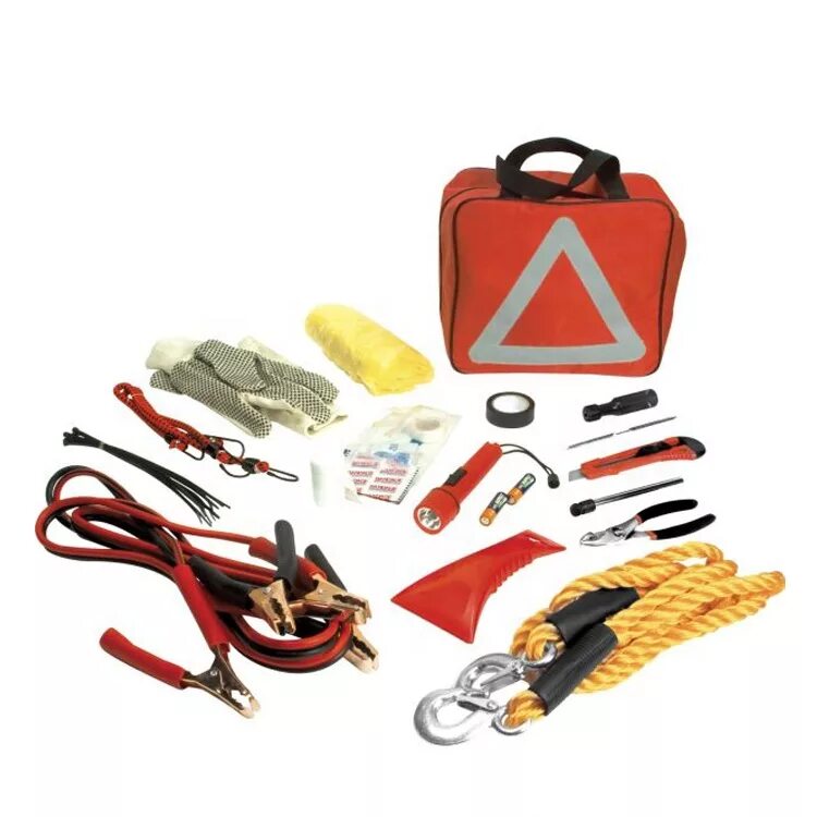 Аварийный набор для авто. Car Emergency Kit. Комплект аварийного инструмента проводника в сумке. Аварийный набор 26мм.