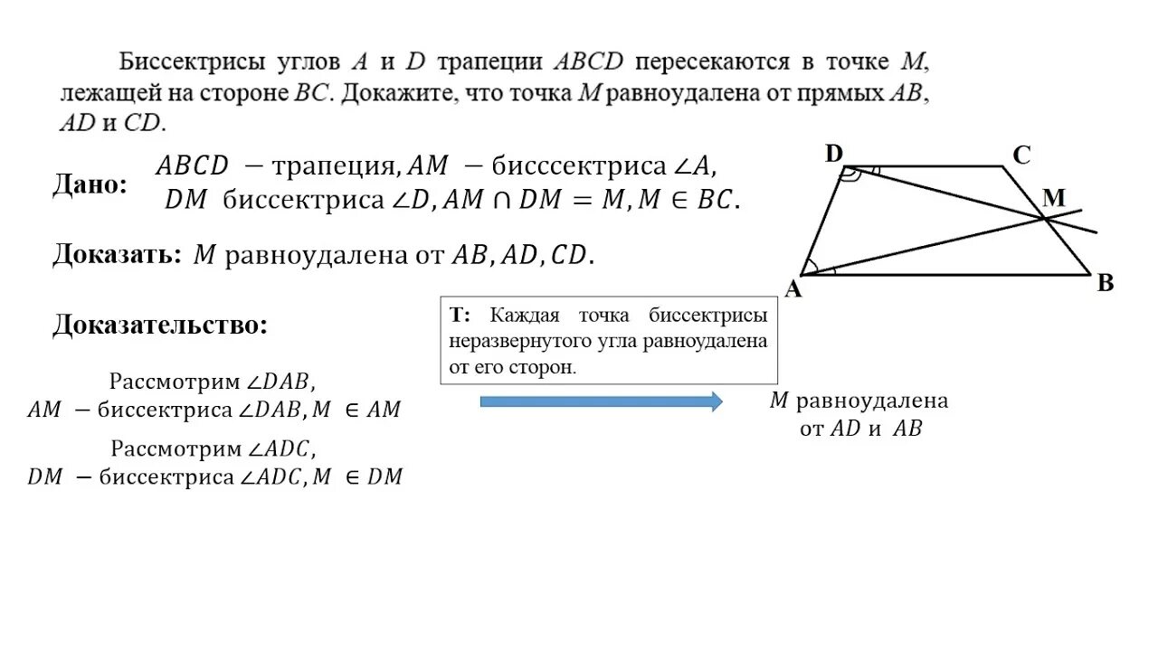 На сторонах бц и цд. Пересечение биссектрис в трапеции. Биссектрисы трапеции задачи. Биссектрисы углов трап. Биссектрисы углов трапеции.