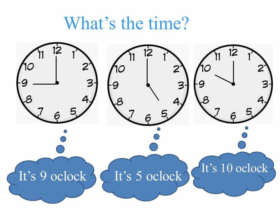 It is three o clock. It&#039;s o&#039;clock. it&#039;s five o&#039;clock. оклок семеро. 9 o&#039;clock.