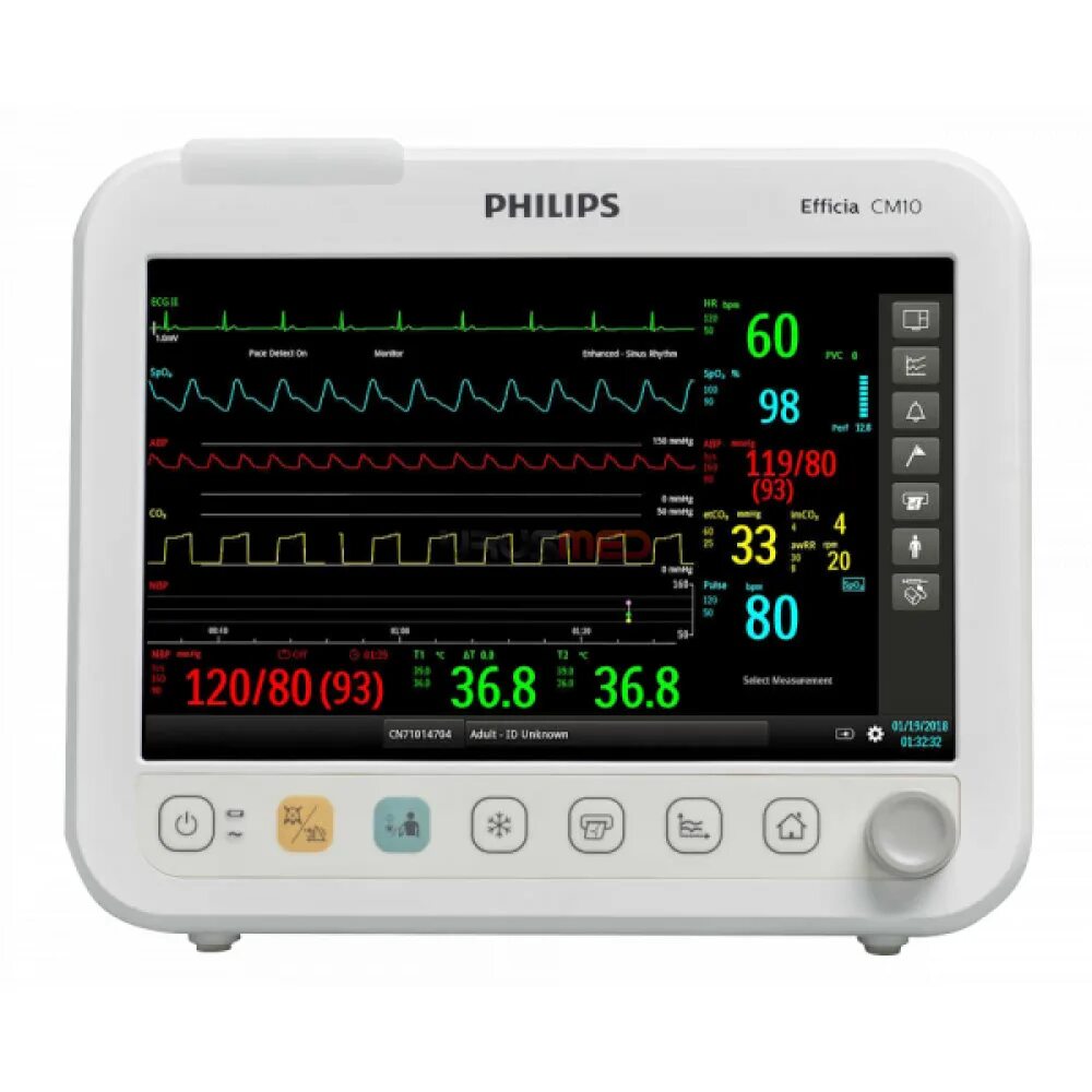 Efficia cm120 монитор пациента многофункциональный. Монитор пациента Philips cm100. Монитор Philips Efficia cm 12. Монитор пациента Efficia cm150.