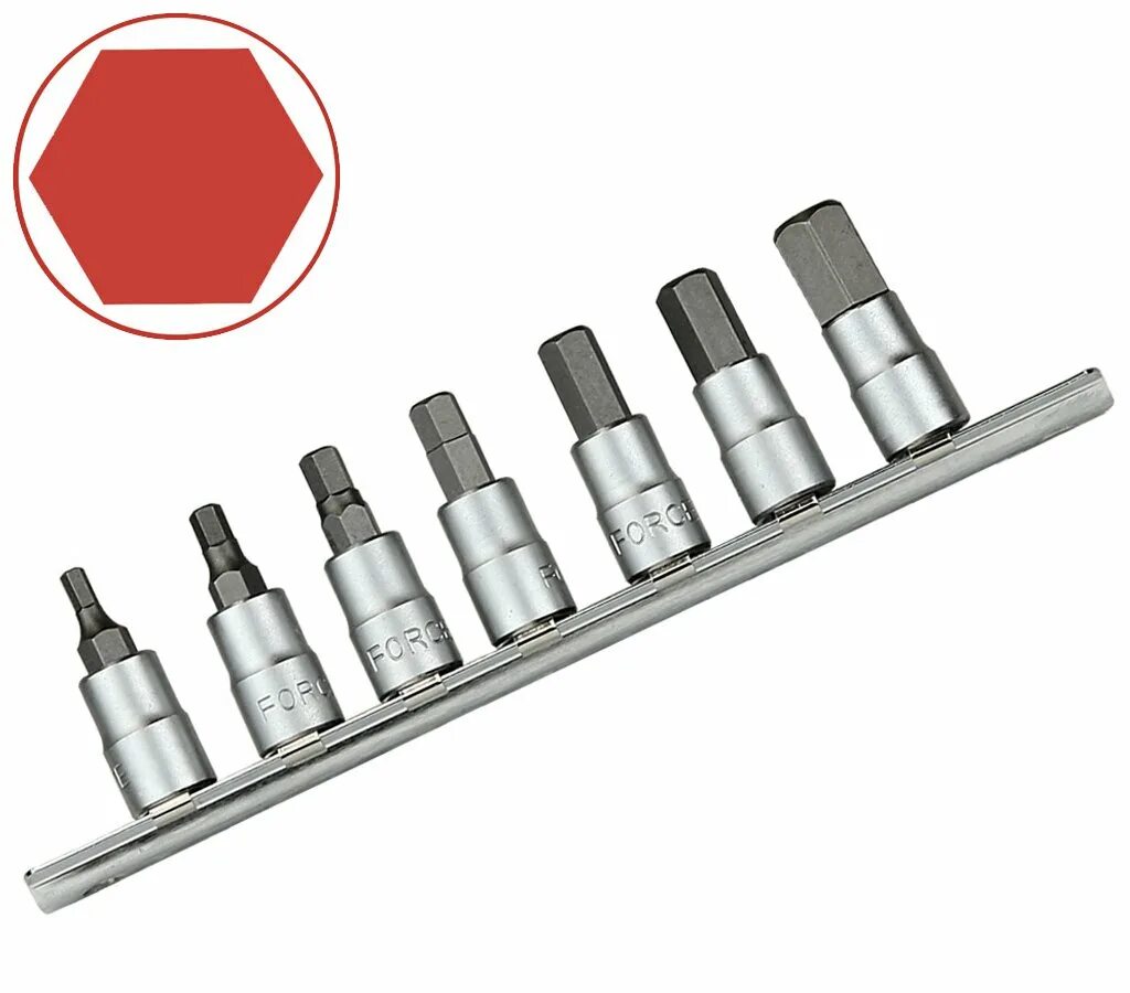 Набор головок hex. Force набор головок-бит 6-гранных. Набор головок бит шестигранных hex 1/2. Головок-бит 3/8", 6 гранные Force. Force 3243206 бита-головка 1/4 hex 6мм l 32мм.