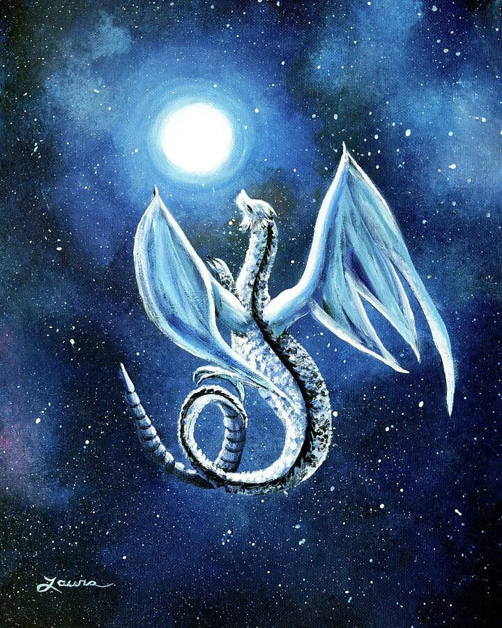 Лунный дракон книга. Лунный дракон. Дракон Раху. Лунный дракон арт. Луна и белый дракон.