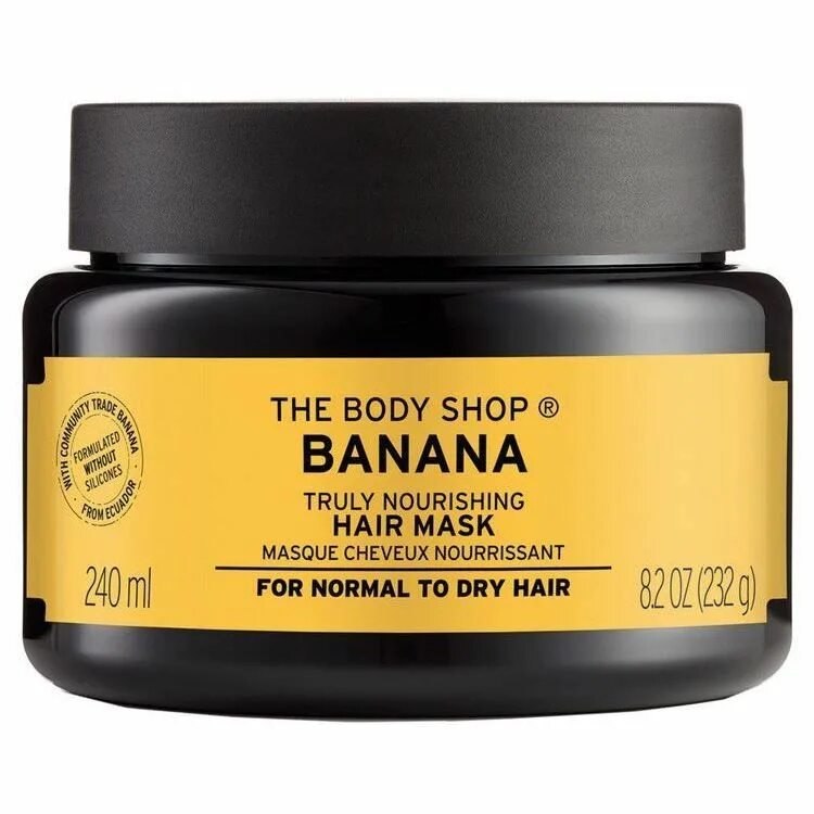 Банан маски отзывы. Маска банан the body shop. Маска для волос Banana. Body shop маска для волос. Боди шоп маска для волос.