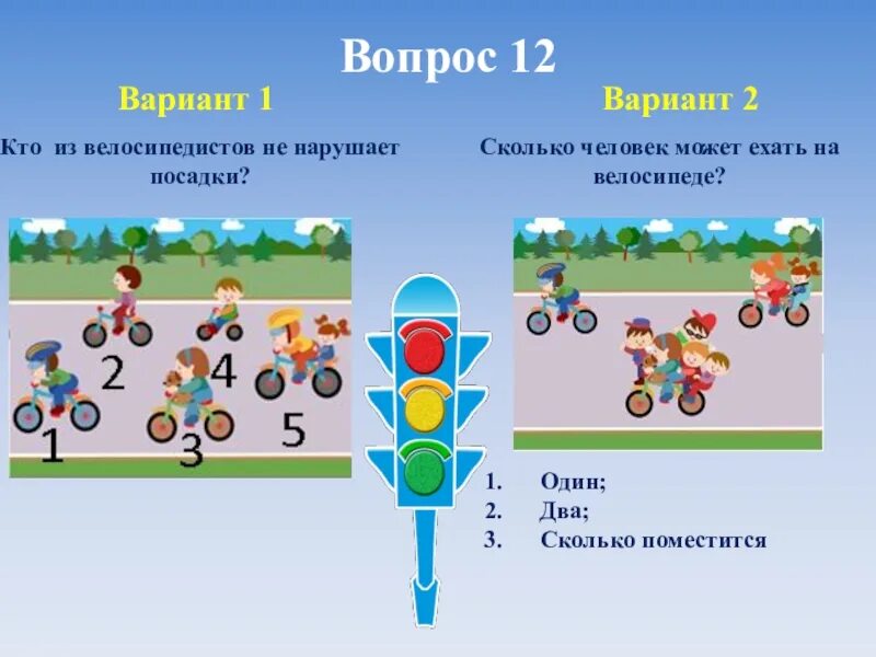 Задания для велосипедистов. ПДД 5 класс. Тестовые задания для велосипедистов. Кто из велосипедистов нарушает правила дорожного движения.