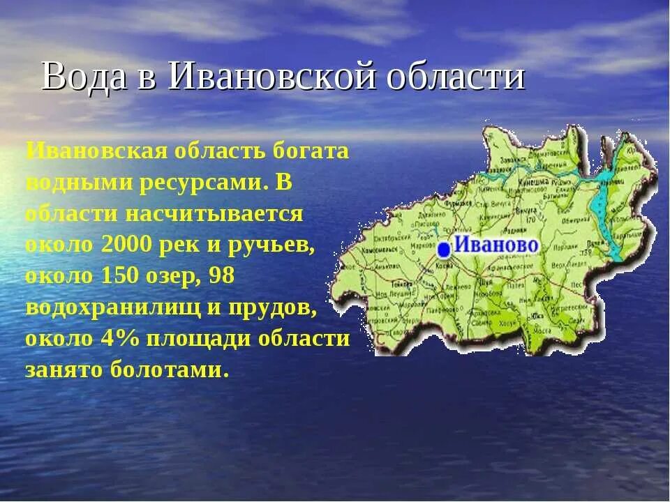 Рек озер городов твоего. Водные богатства Ивановской области 2 класс окружающий мир. Водные богатства Ивановской области. Проект Ивановская область. Водные богатства Ивановской области 2 класс.