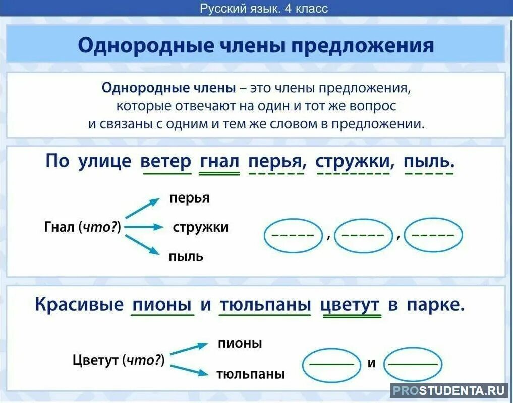 Объясни разницу в написании окончаний однородных членов