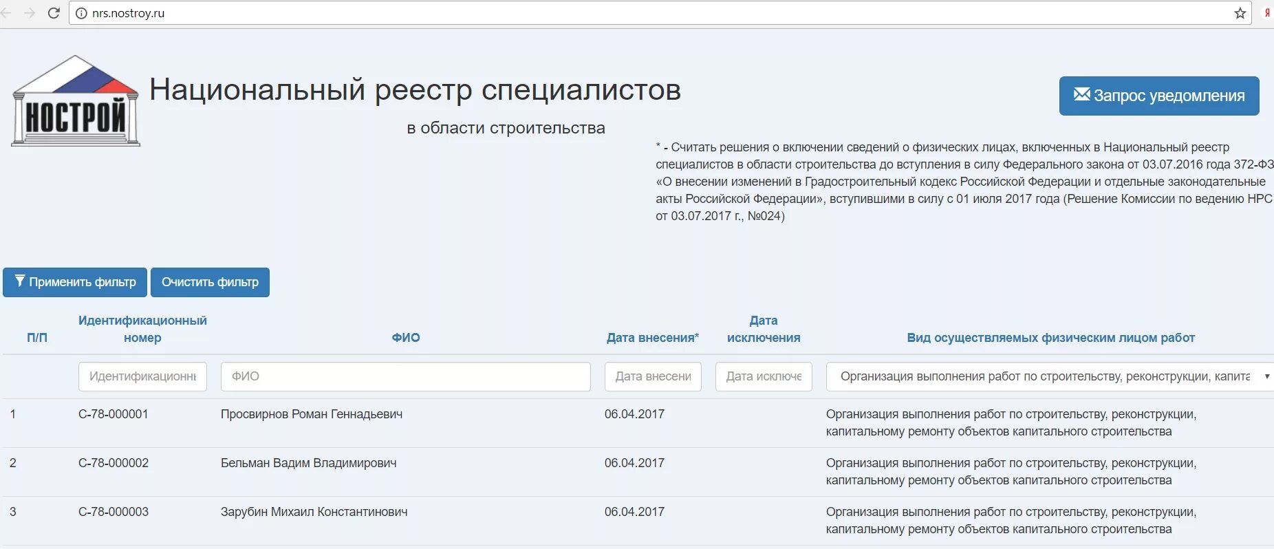 Реестр 2017 года. Реестр специалистов. специалист в нац реестр. национальный реестр специалистов в области строительства. номер в национальном реестре специалистов в области строительства.