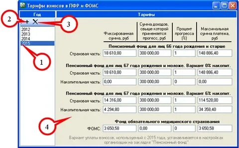 Тарифы пфр