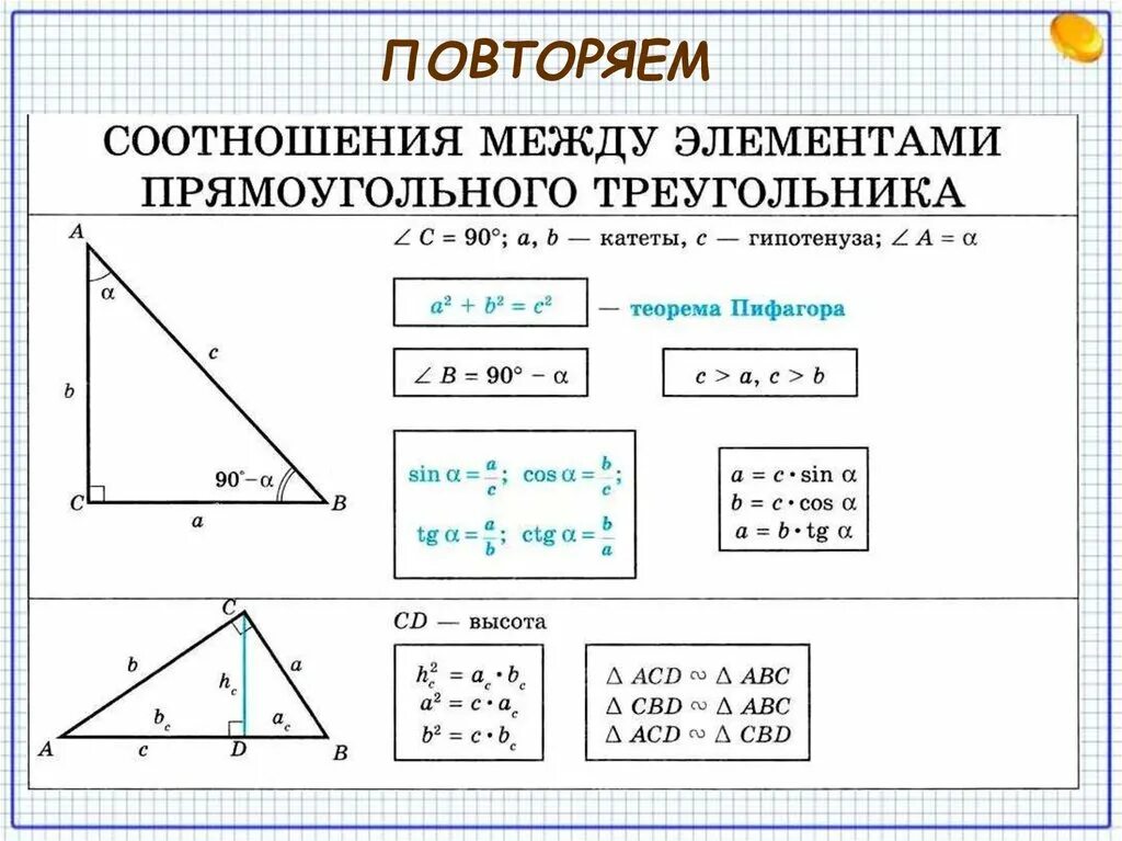 Соотношение сторон в прямоугольном треугольнике формулы. Соотношение элементов прямоугольного треугольника. Соотношения в прямоугольном треугольнике формулы. Прямоугольный треугольник свойства и формулы. Высота в прямоугольном треугольнике отношение сторон