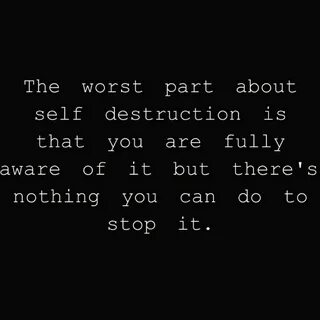 Self destroying