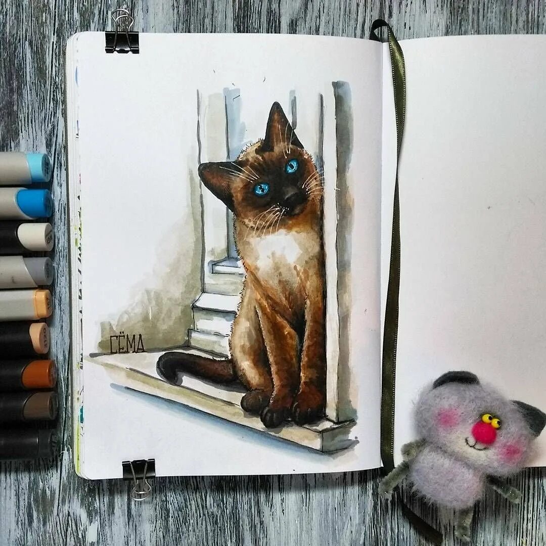 Идеи для рисунков котиков