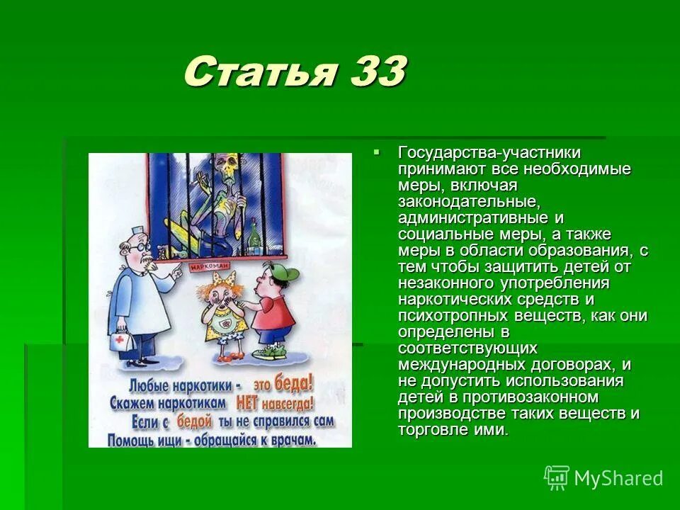 Государства участники принимают все необходимые меры. Статья 33. Глава 2 33 статья. Какая статья 33. Пример статья 33.