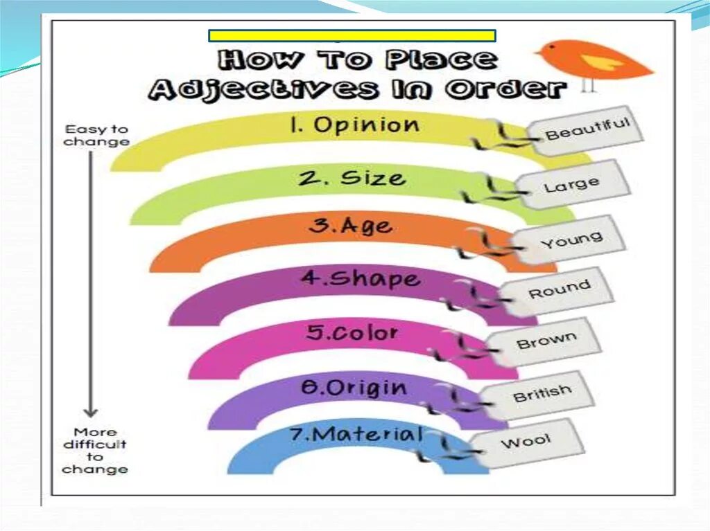 Size shape colour