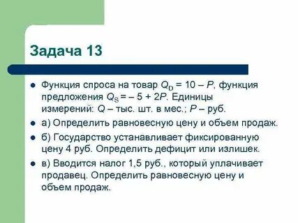 Функция спроса имеет вид qd