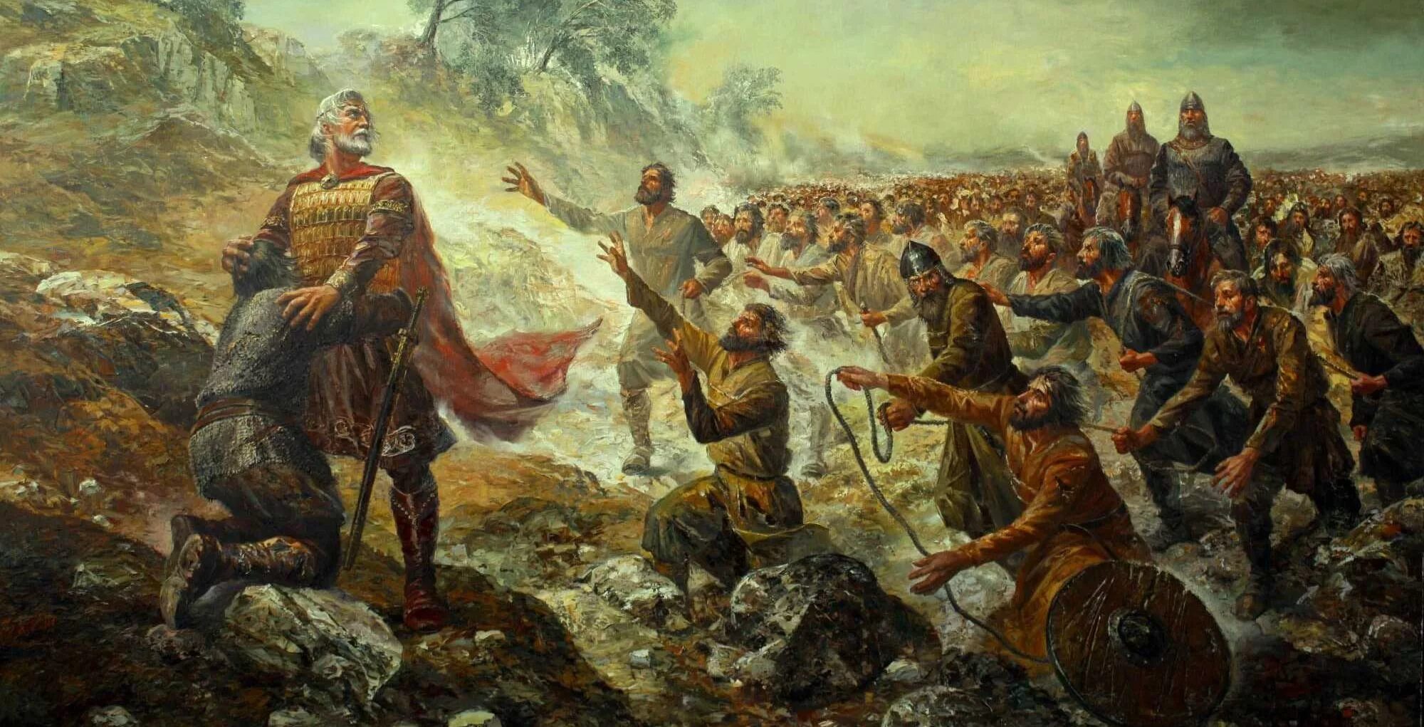 И было большое сражение и болгары стали