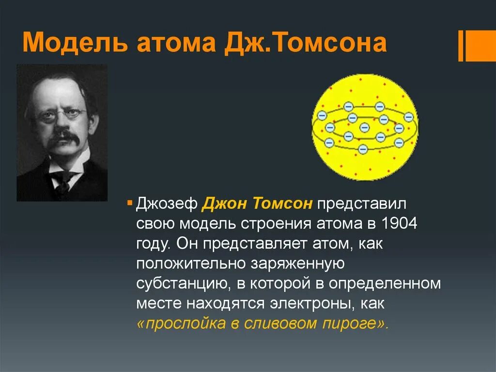 Дж Томпсон модель строения атома. Модель атома Дж Томсона 1904. Модель атома Джозефа Томпсона. Модель атома дж томсона