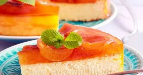 Персик с желатином