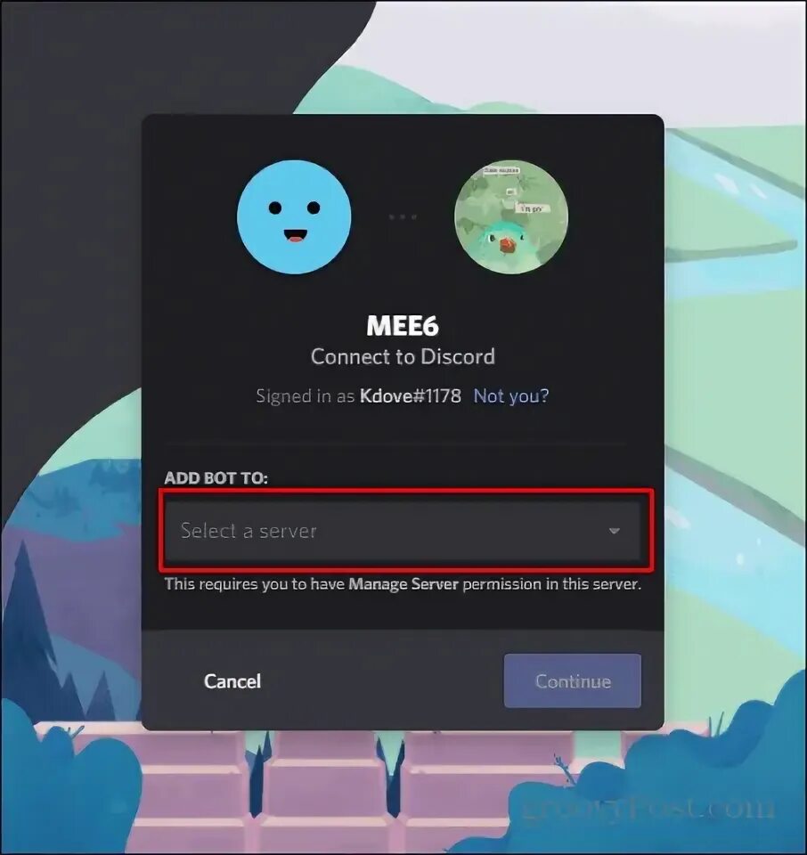 Add to discord