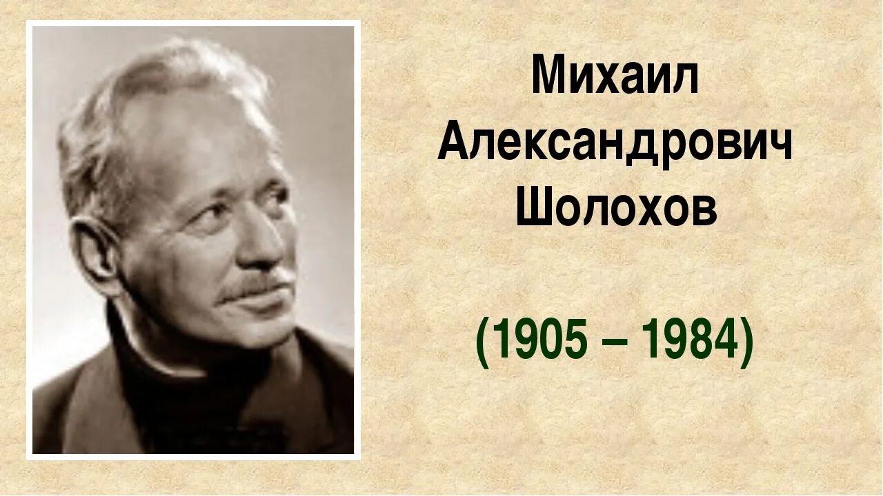 Портрет писателя Шолохова.