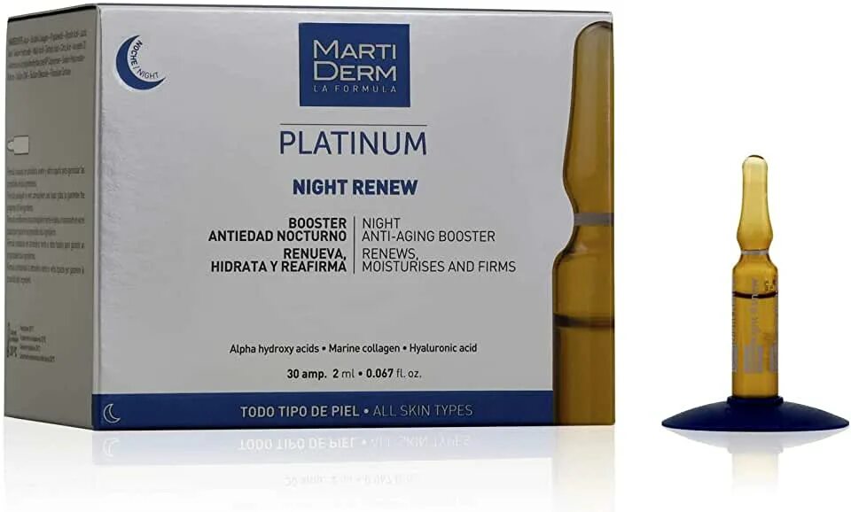 Night renew. Платинум ампулы. Мартидерм ампулы. Sesderma косметика. Сыворотки на ночь.