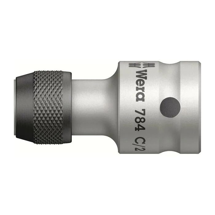 Переходник Wera 784 c 1/2" c быстросменным битодержателем, 1/4 дюйм x 50 mm we-042760. Переходник для бит 1/4" на квадрат 1/2". Переходник Wera we-042760. Wera Zyklop Adaptor 1/4”x1/4”x 37. Адаптер 1 2 бита