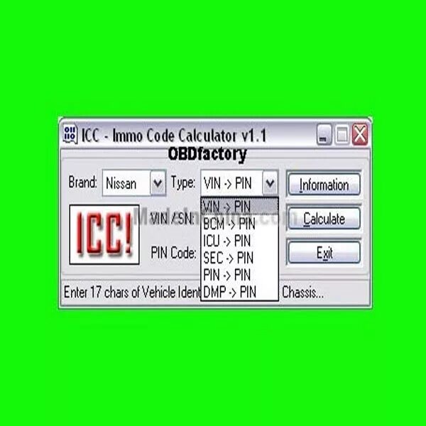 Pin calculator