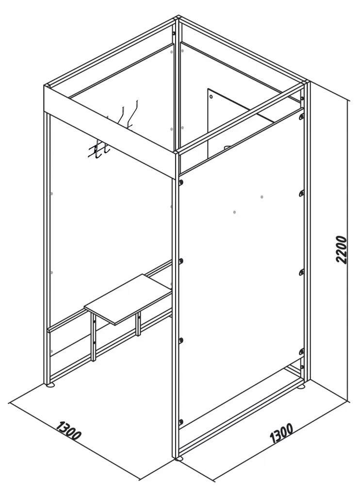 Примерочные кабинки стандарт размер. Примерочная кабина п1. Чертеж примерочной кабинки вайлдберриз. Примерочная кабина высота 190. Схема сборки кабинки для голосования