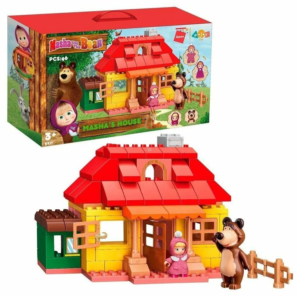 Конструктор маша и медведь. Конструктор маша и медведь дом. Qman маша и медведь конструктор. Конструктор маша и медведь дом. Конструктор маша и медведь дом.