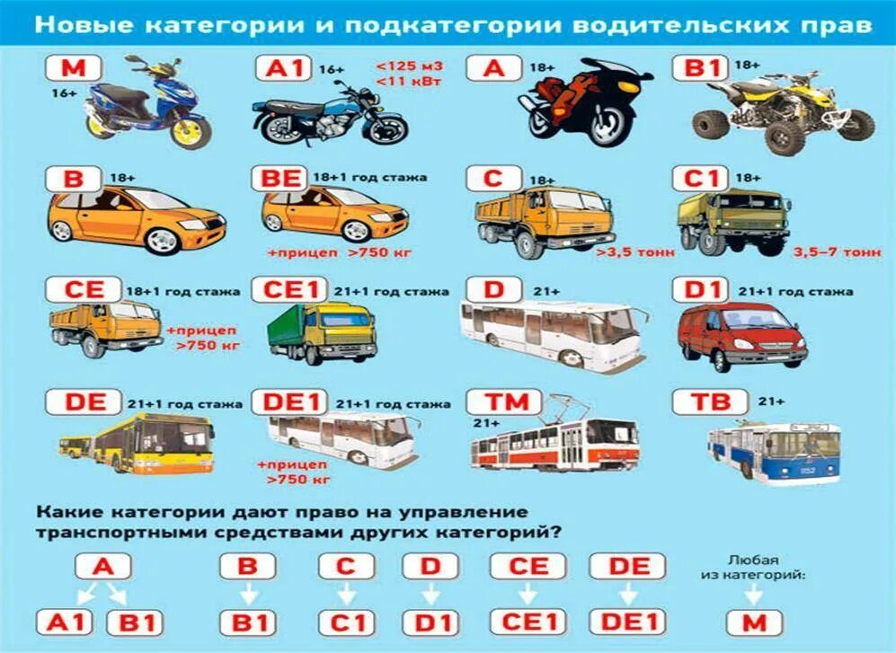 Какую категорию надо