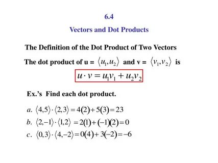 Dot product