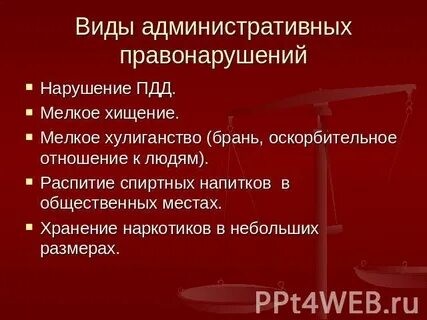 Система административных нарушений