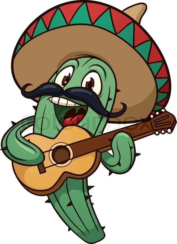 Музыканты в сомбреро букв сканворд. Кактус с маракасами в Сомбреро. Кактус мексиканец. Мексиканец из мультика. Кактус с гитарой.