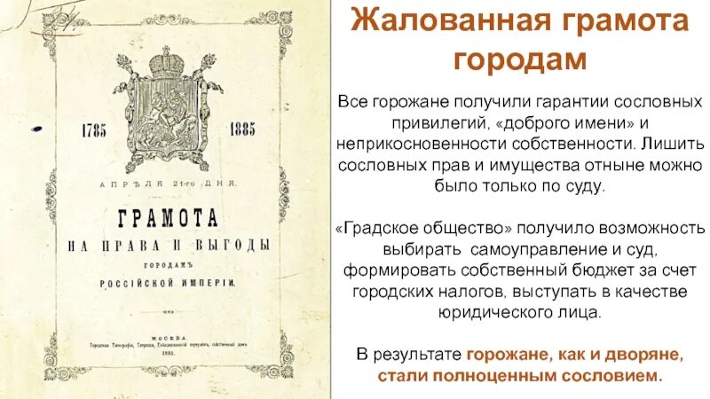 Дворянству изданная екатериной. Жалованная грамота городам Екатерины 1785. Жалованные грамоты городам Екатерины 2. Грамота городам Екатерины 2. Жалованная грамота городам Екатерины II.