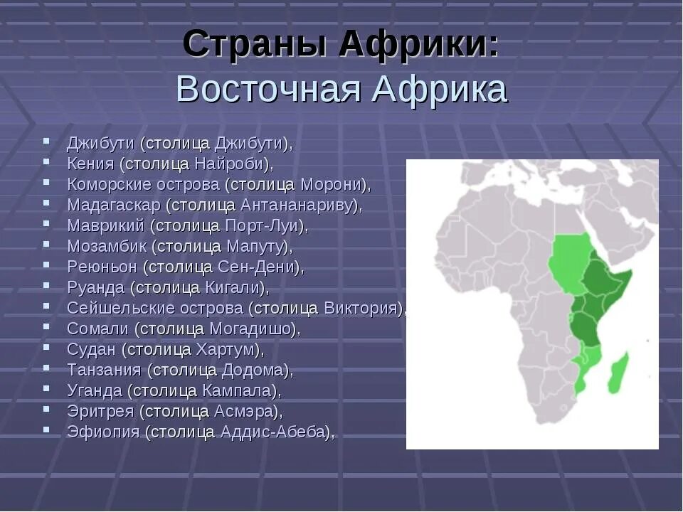 Нефть в каких странах африки. Страны Восточной Африки. Государства Восточной Африки. Восточно африканские страны. Столицы Западной Африки.