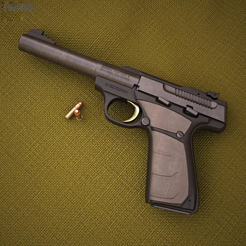 Browning de. Browning 3d model Gun. Kipplauf Federdruck Luftpistole Browning Buck Mark urx, Kaliber 4,5 mm.