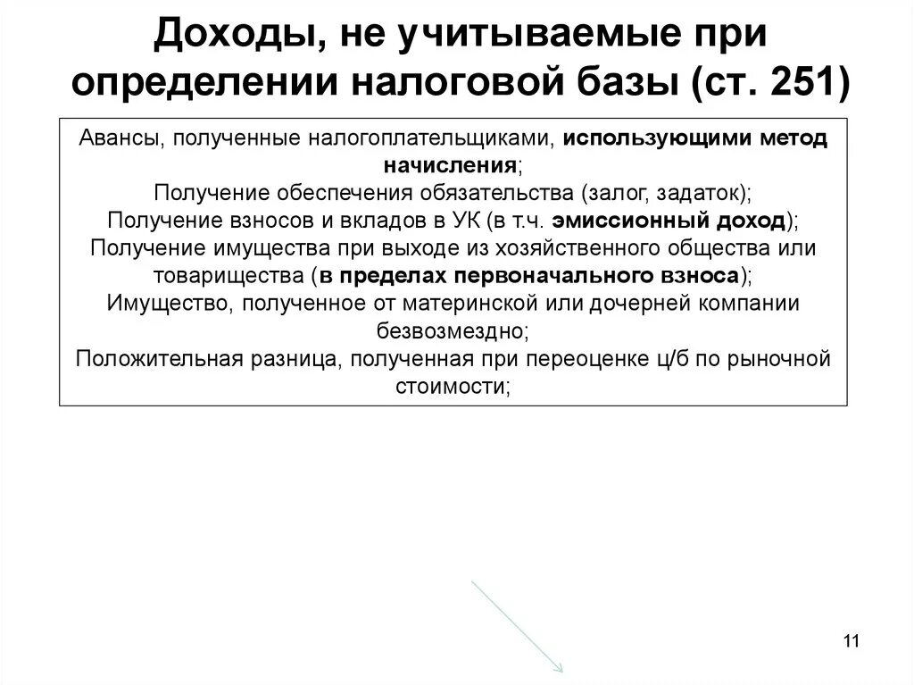 Налоговая база определяется налогоплательщиками. Доходы, не учитываемые при определении налоговой базы. Доходы не учитываемые при определении налоговой базы кратко. При определении налоговой базы:. Учитываемые при определении налогооблагаемой прибыли доходы.