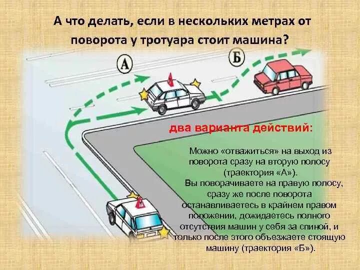 За сколько метров поворотники включать. Парковка после поворота ПДД. ПДД 5 метров от поворота. Как включать поворотники. За сколько включать поворотник