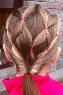 Прическа из хвостиков