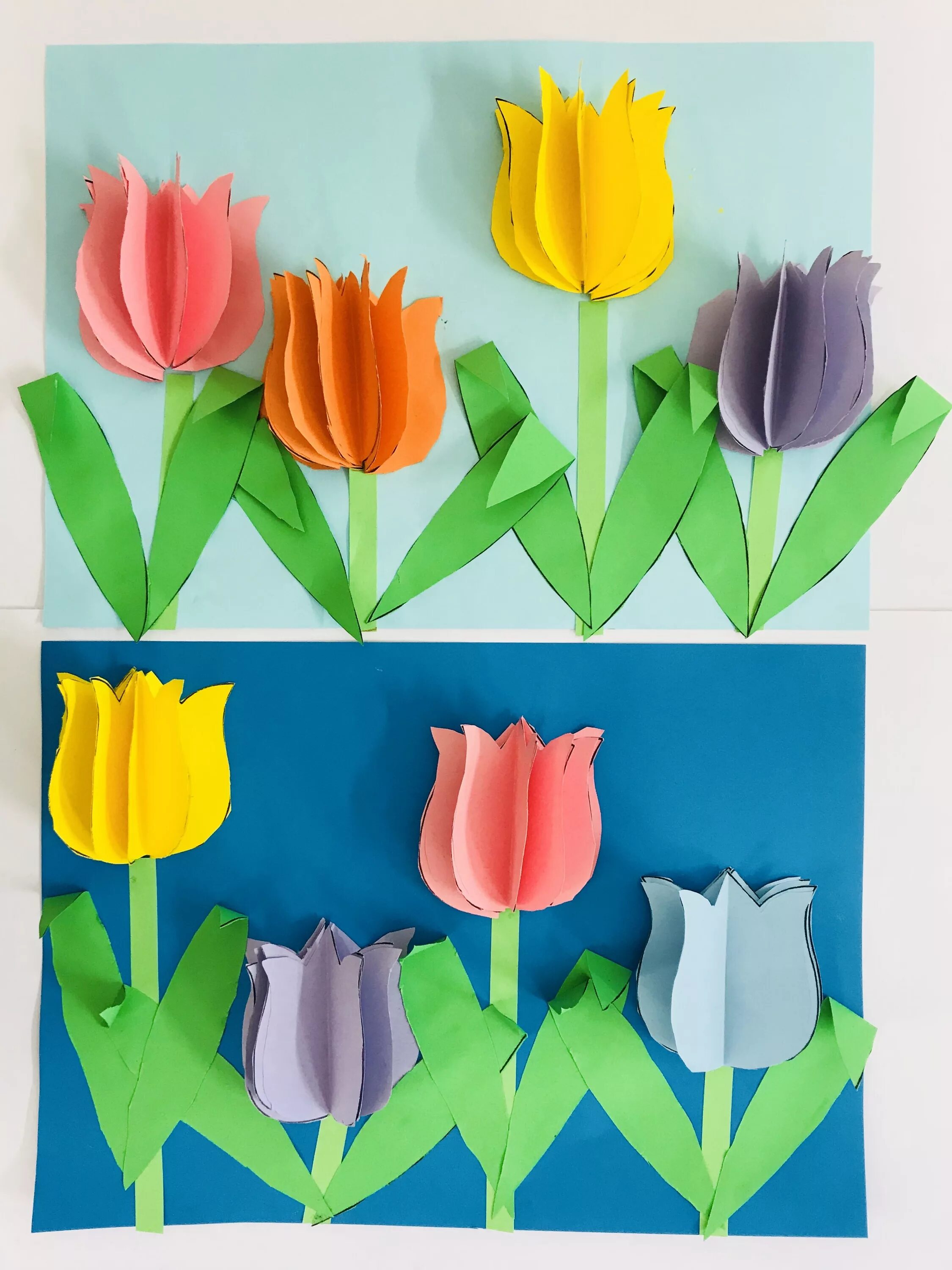 объемная аппликация тюльпаны. цветы. аппликация тюльпан в средней группе. аппликация тюльпаны. аппликация тюльпаны.