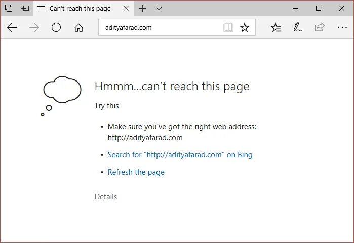 Hmmm… Can't reach this Page. Microsoft Edge веб-страниц убрал. Can't reach this website. Браузер пишет can't reach this Page.